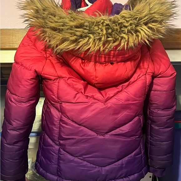 SO Girls size XXS 4 year Pink Puffer Jacket with Fur Hood - Picture 2 of 5